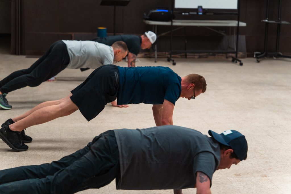 Men’s ministry fitness training to build strength and brotherhood