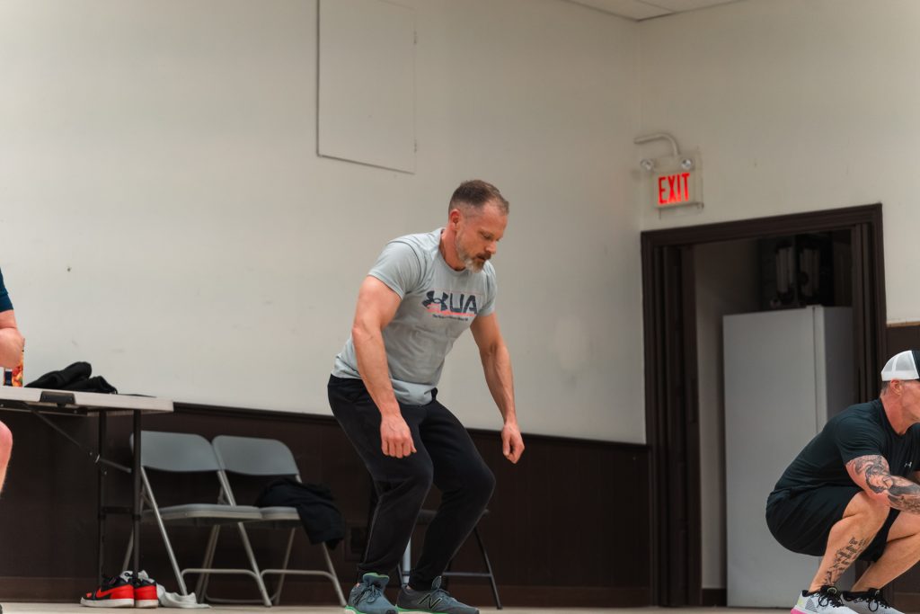 Christian men’s group doing team workout at Forged 27:17